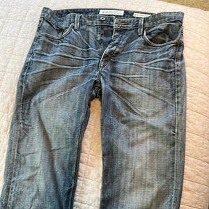 Salt Works 34” Waist Varick Street Low Straight Leg Button Fly Jeans. 34” inseam